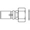 Соединитель пресс "Cofit P" 16х2,0мм х 1/2" НГ Oventrop 1512172